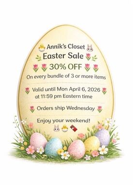 Easter Sale - Create an online bundle 3 items or more and get 30% off!!!